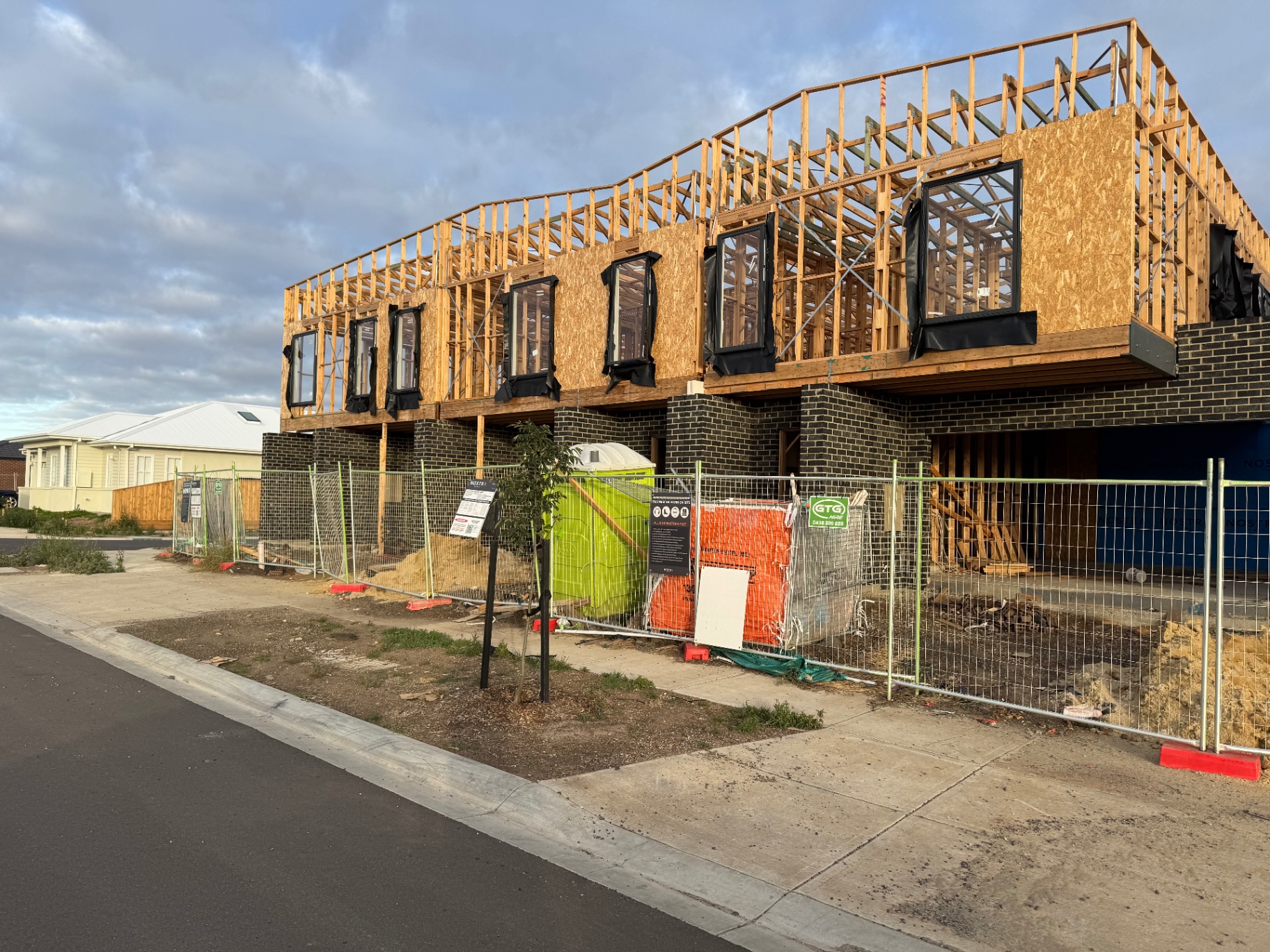 Double-storey timber house frame