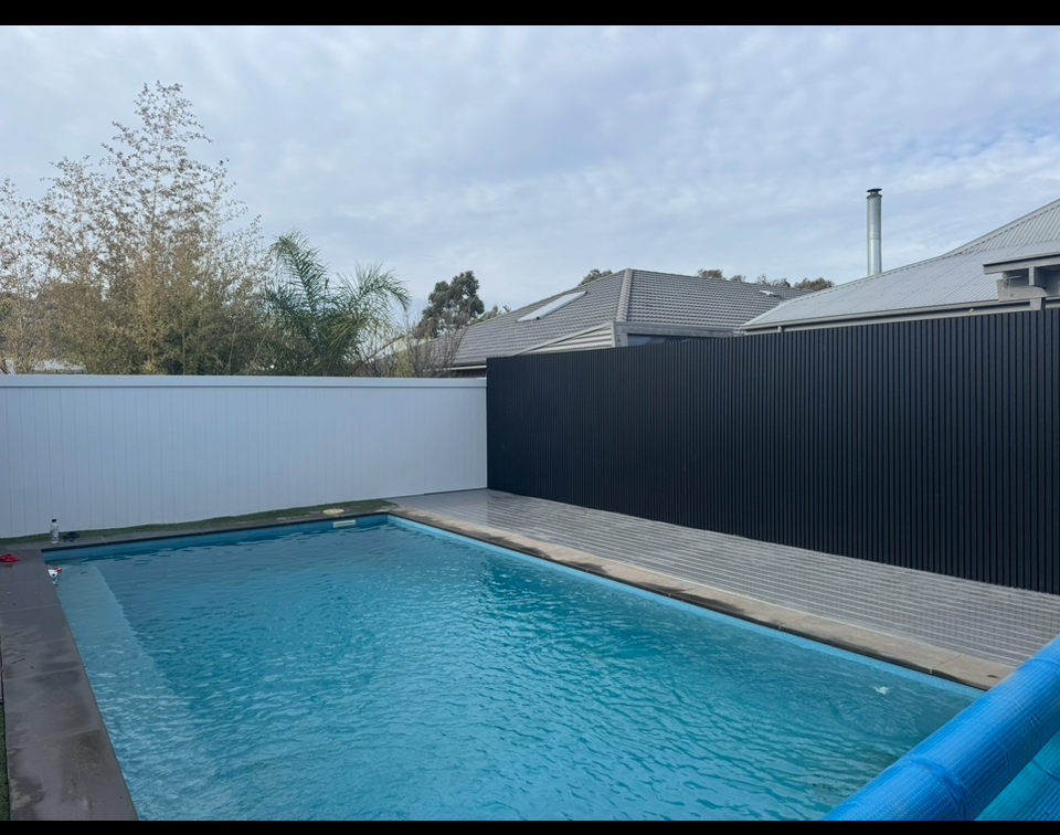 Modern pool fencing